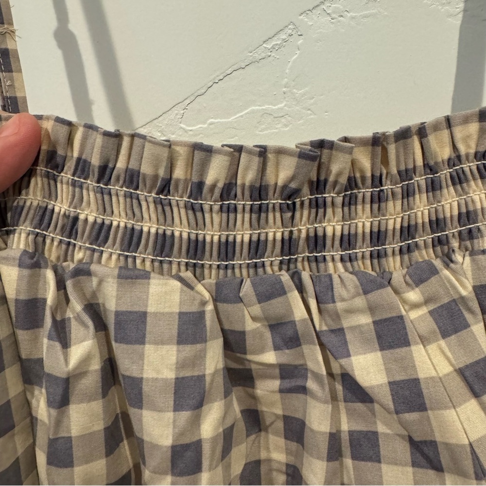 WeWoreWhat Smocked Gingham Midi Dress - Picture 8 of 16